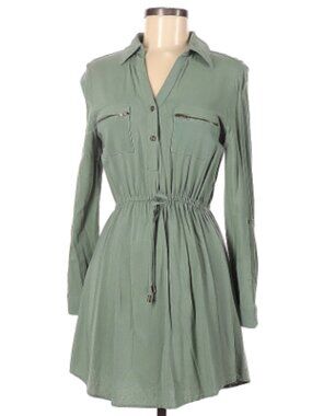 Blue Rain Sage Green Dress M